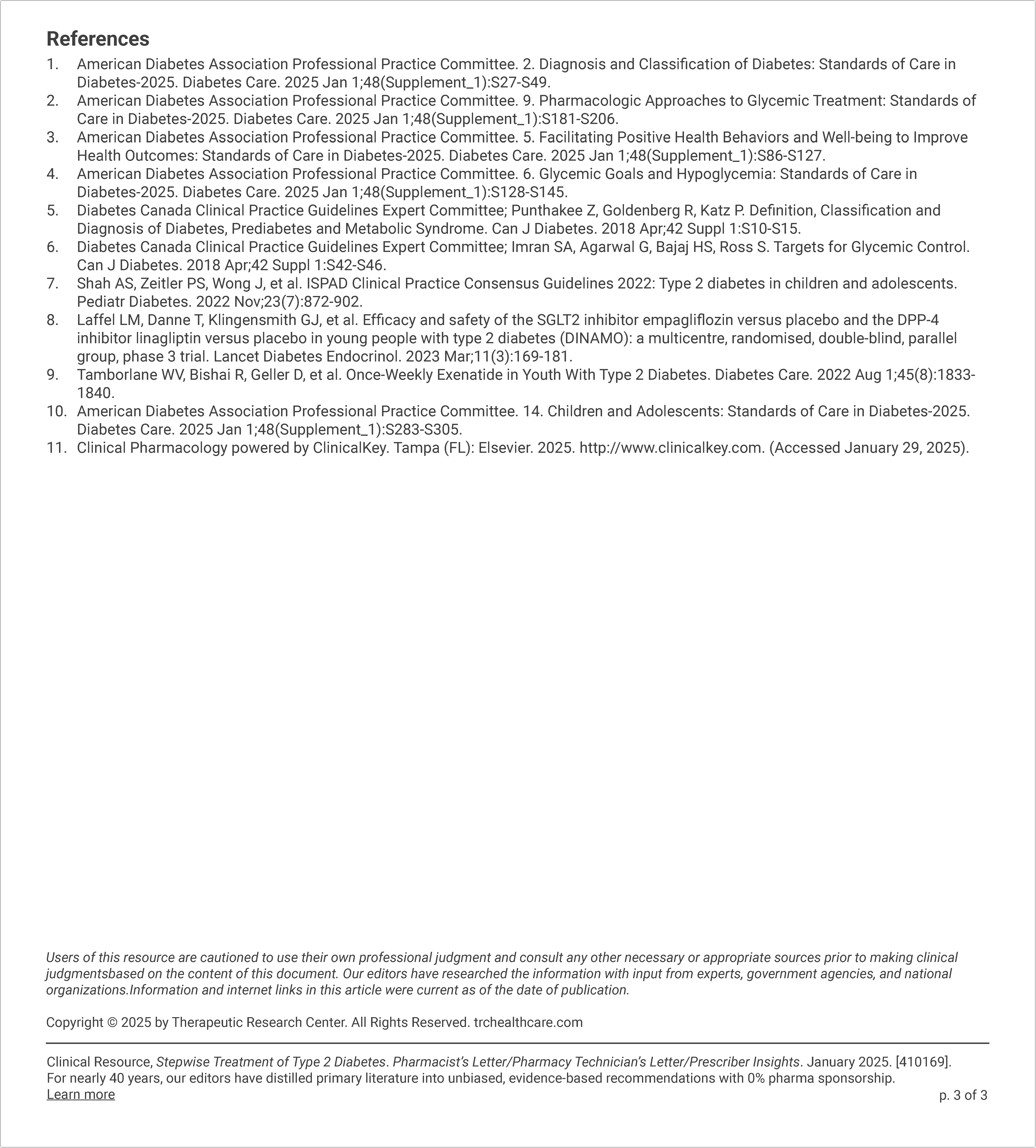 Stepwise Treatment of Type 2 Diabetes Pg 3